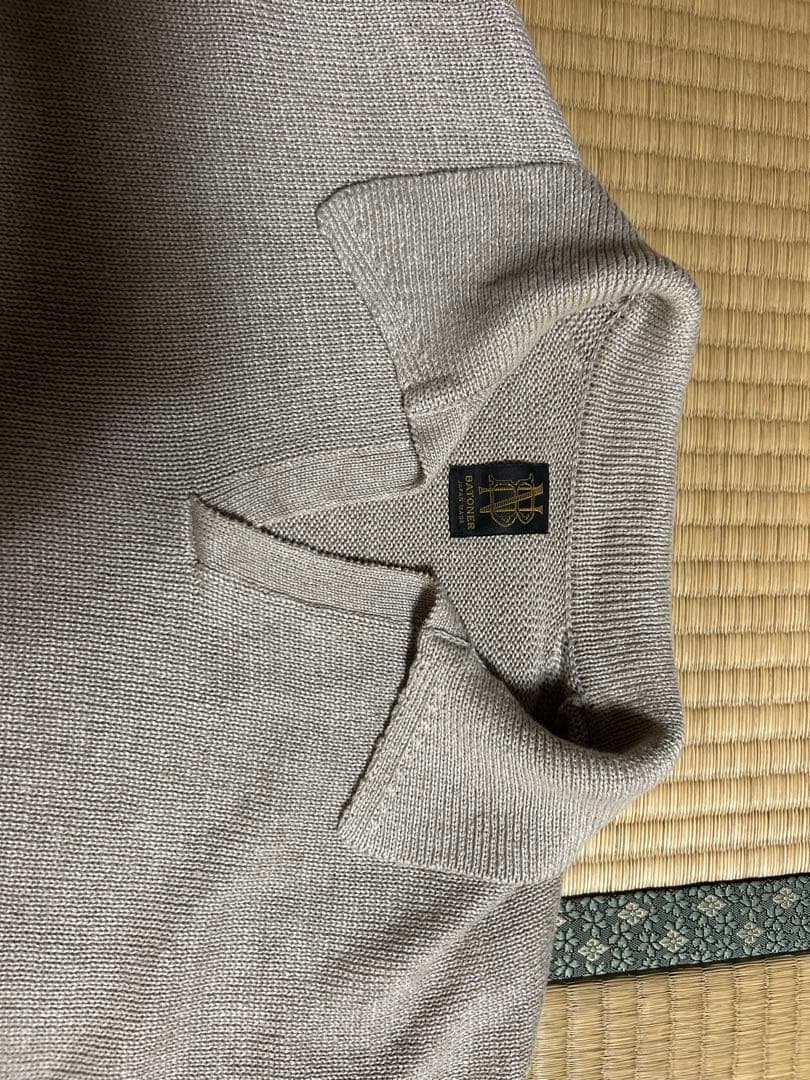 BATONER×ADAM ET ROPE リネンポロスキッパーニット3