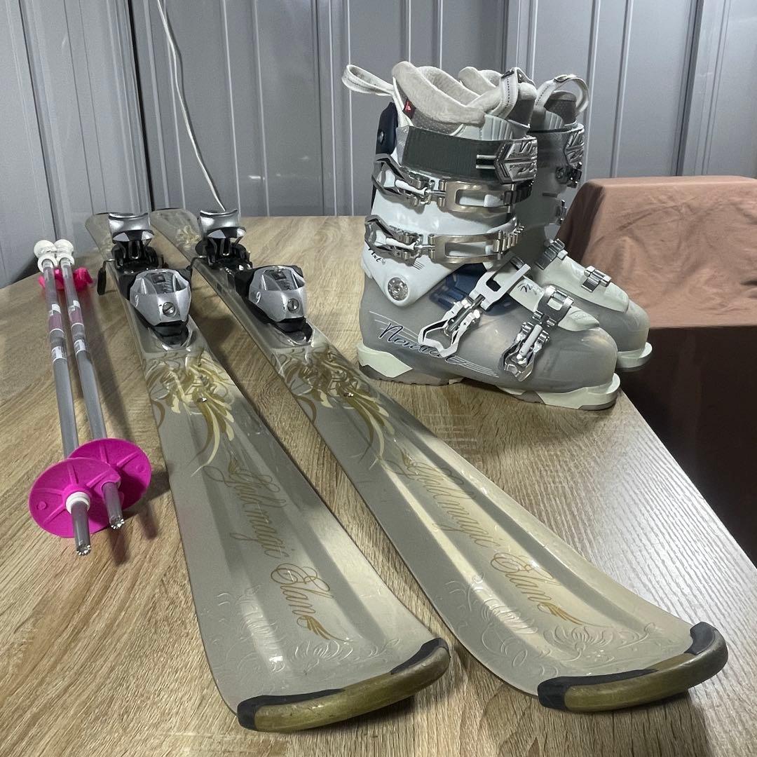 elan146cm NORDICA23/23.5cmストック付きスキーセット‼︎ elan146cm NORDICA23/23.5cmストック付きスキーセット‼︎ 2026年最新