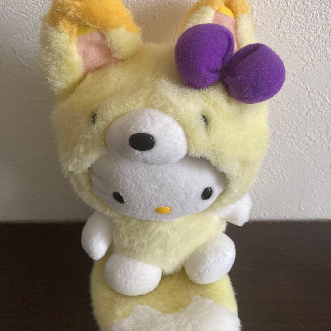 北海道限定 2004年製キティちゃん着ぐるみぬいぐるみ ラベンダー