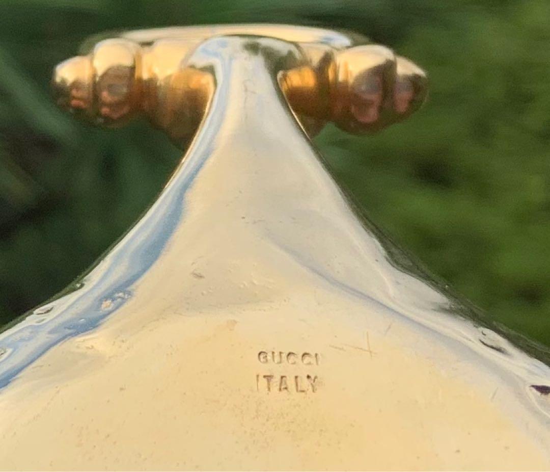 J*0様 GUCCI イタリア製 真鍮 ハンマード仕上げ スプーン型 アンティー