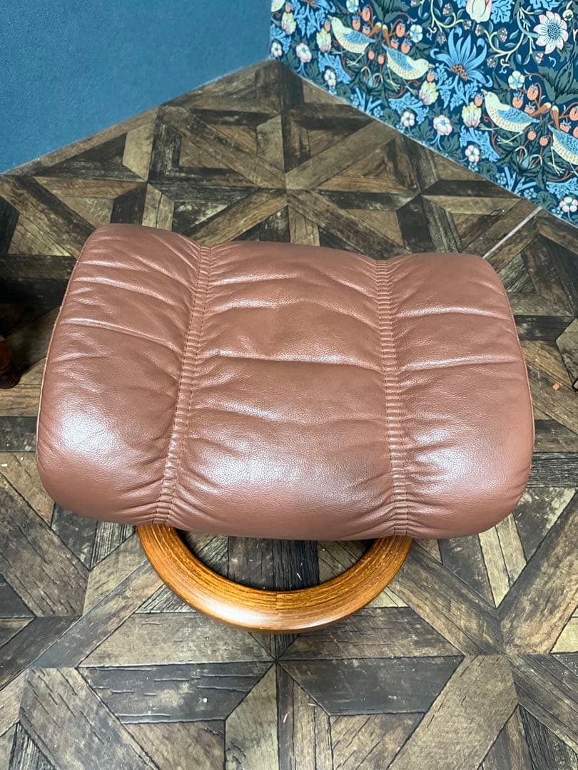 りき様専用＊エコーネス オットマン フットスツール 本革 ストレスレス