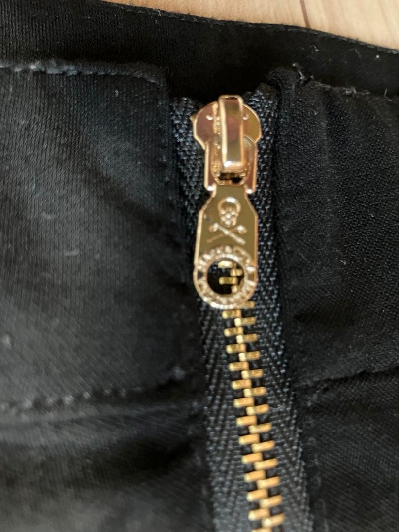 MARK&LONA ハーフジップ バックデザインシャツ 大きいサイズ 黒