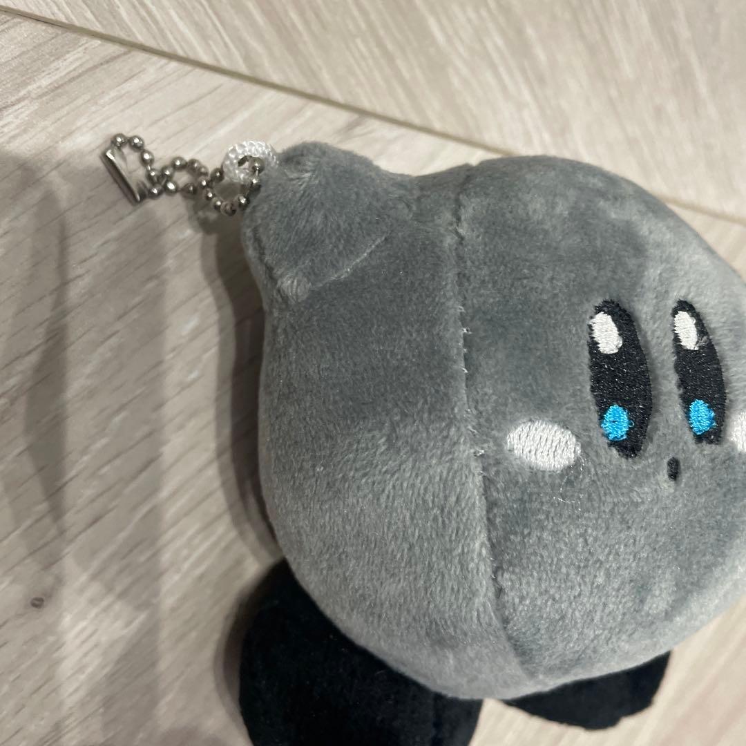 新品・未使用 シャドウカービィ キーホルダー グレー 約10cm