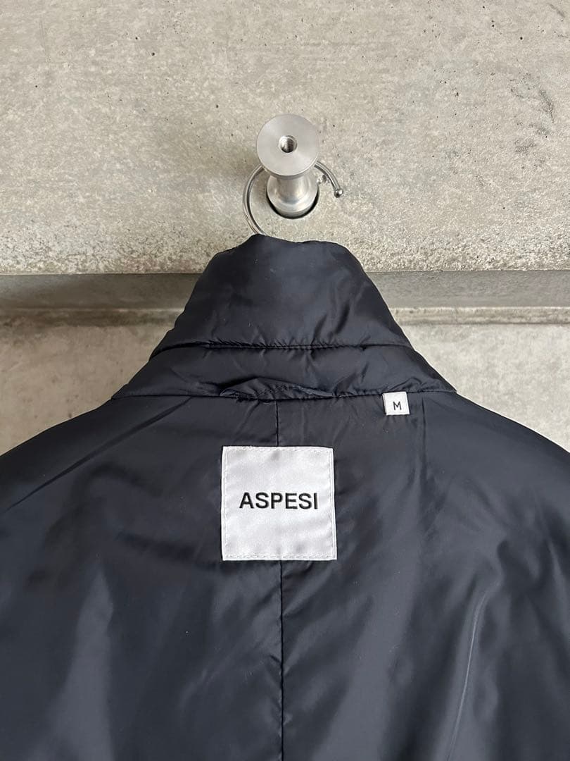 美品】Aspesi アスペジ ダウンコート ネイビー M 干場 - メルカリ