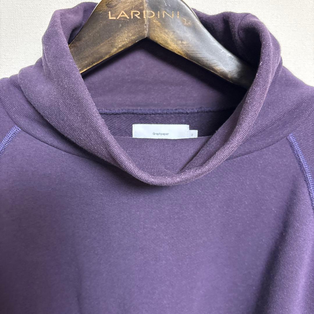 Graphpaper パープル ハイネックスウェット 2