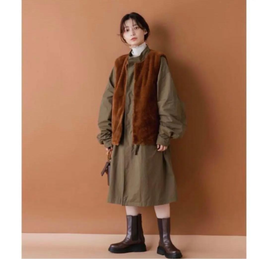 STAND ALONE/スタンドアローン リバーシブルフリース×モッズコート
