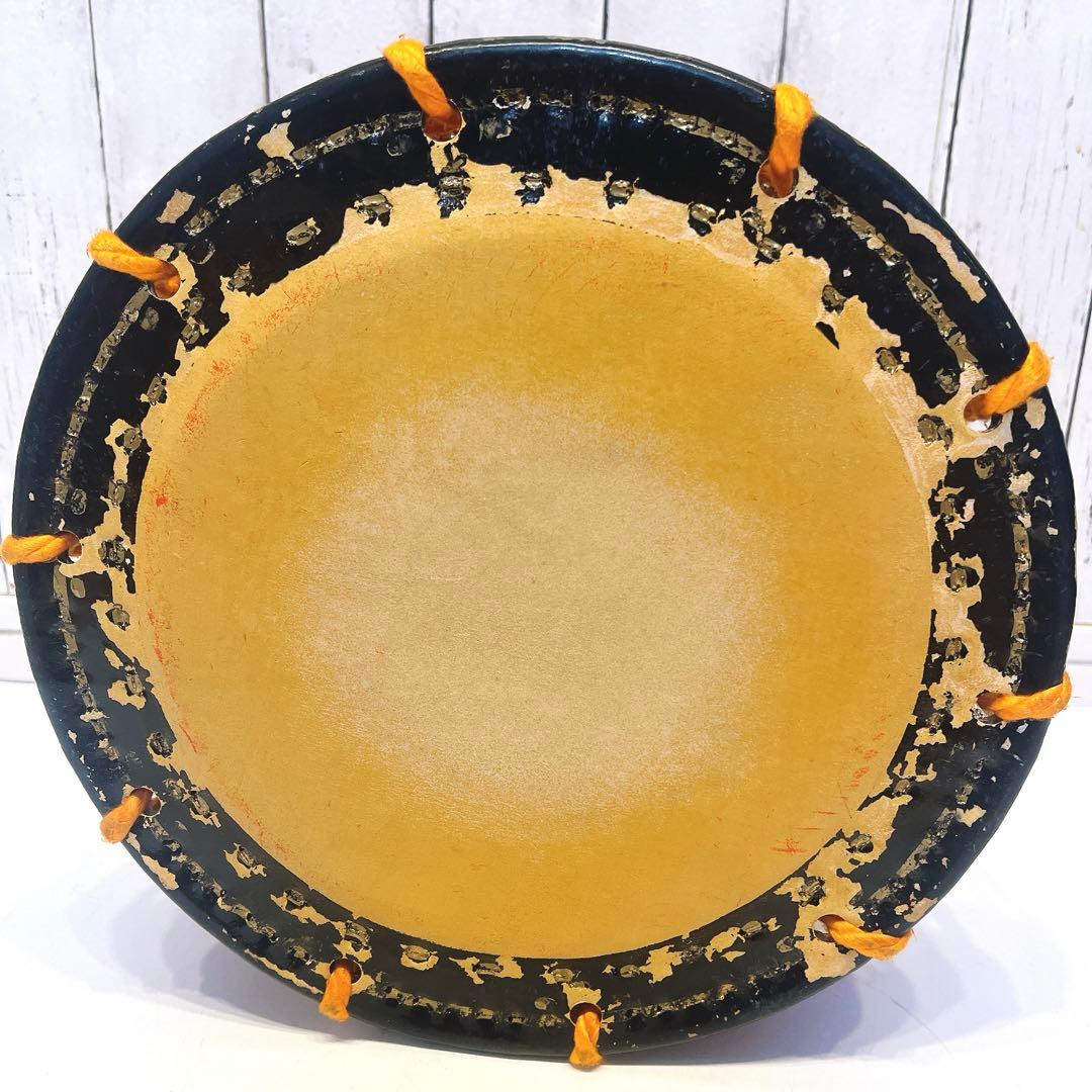 【良品】締め太鼓　34.5cm×15.5cm 打楽器　和太鼓