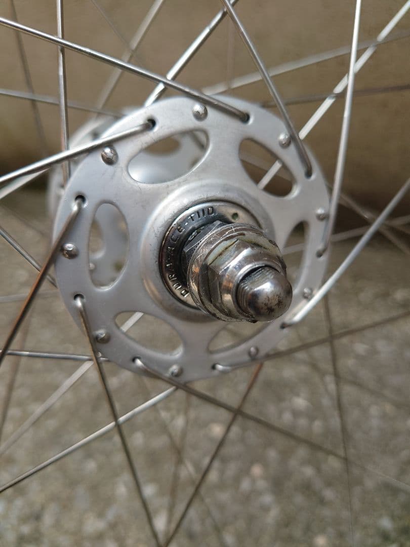 貴重 ピストホイール 前後セット 旧車ピストに