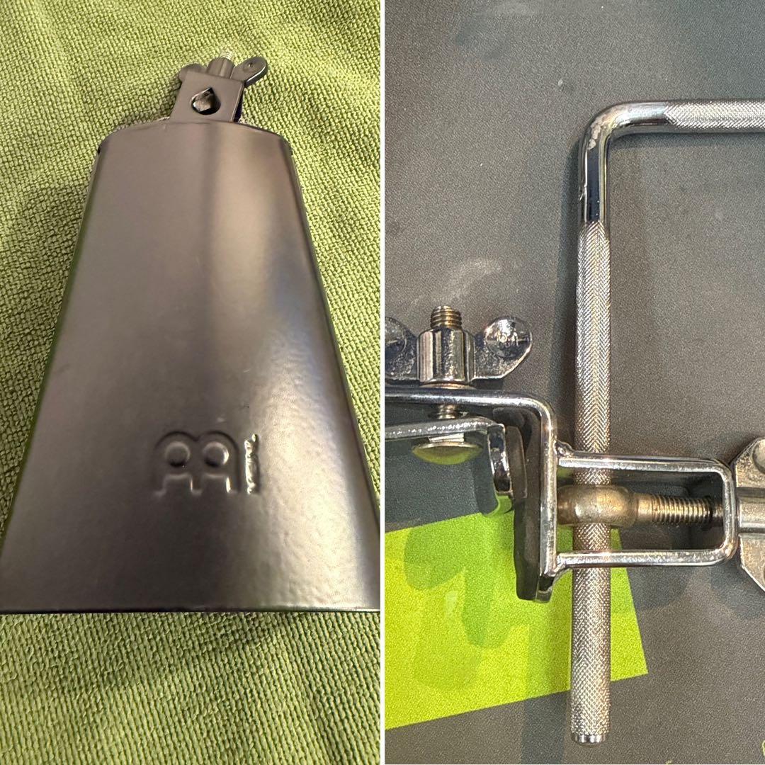 マイネル ブラックフィニッシュカウベル 6 3/4\" & カウベルホルダーセット Cowbells & Blocks｜MEINL（マイネル）パーカッション 国内公式サイト