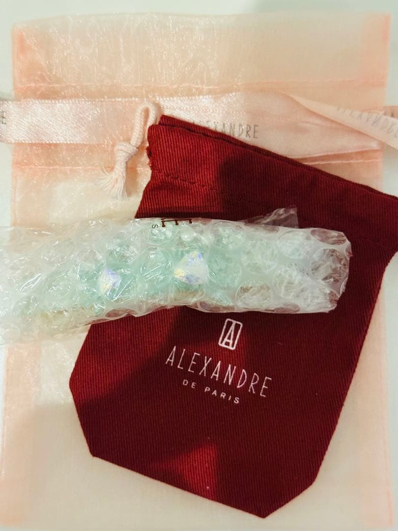 新品未使用】alexandre de paris カニ バレッタ 緑8cm - メルカリ