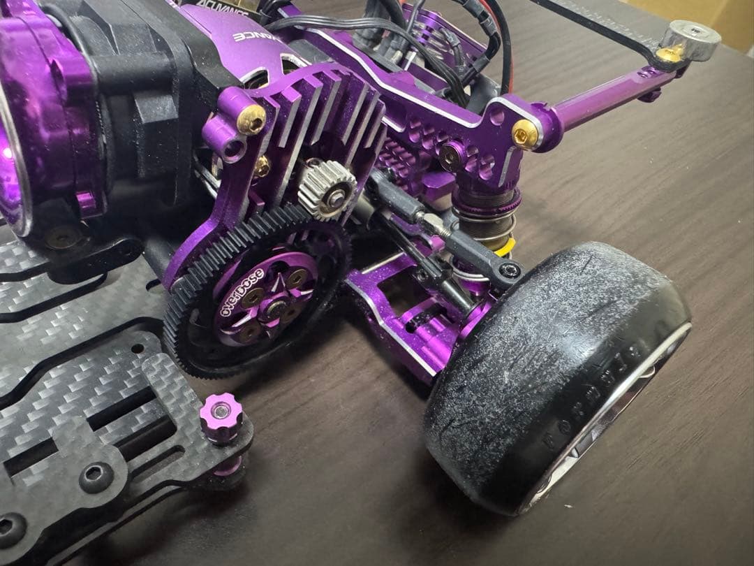 Yokomo RCラジコン YD-2sxⅡ改sxⅢ パープルフルカスタム
