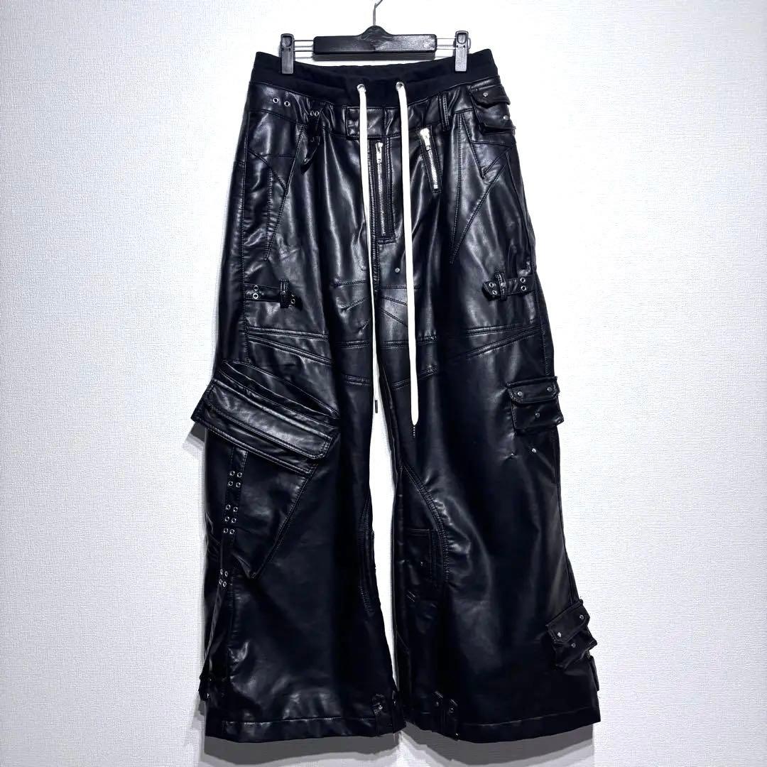 cozyworldwide LEATHER CARGO PANTS