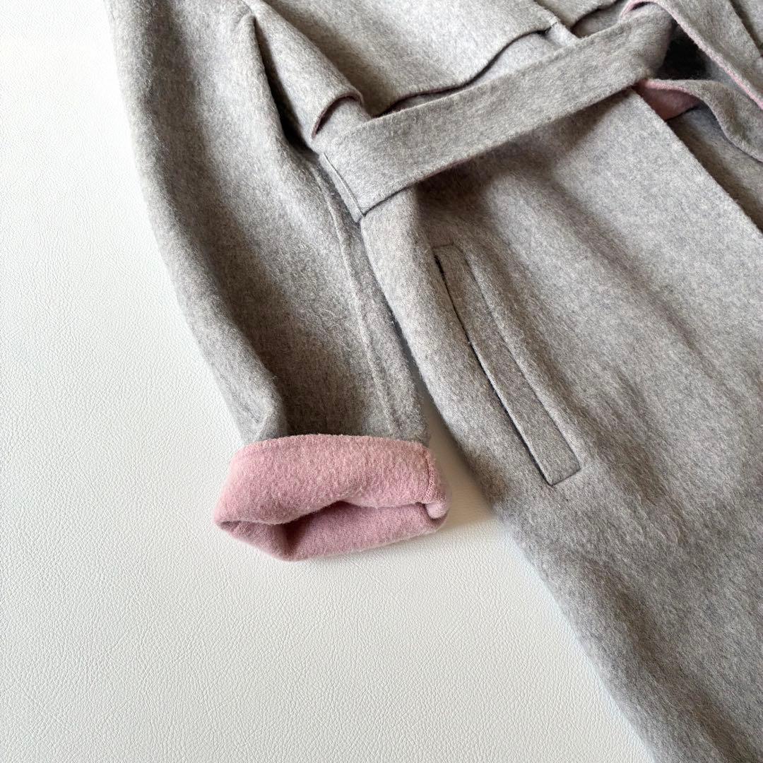 ANAYI アナイ 近年モデル ウールリバーコート ガウンコート グレーx