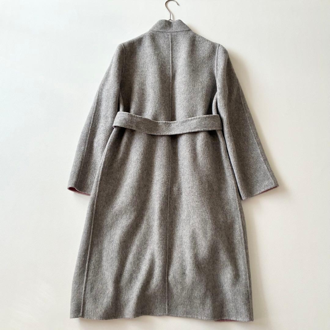 ANAYI アナイ 近年モデル ウールリバーコート ガウンコート グレーx