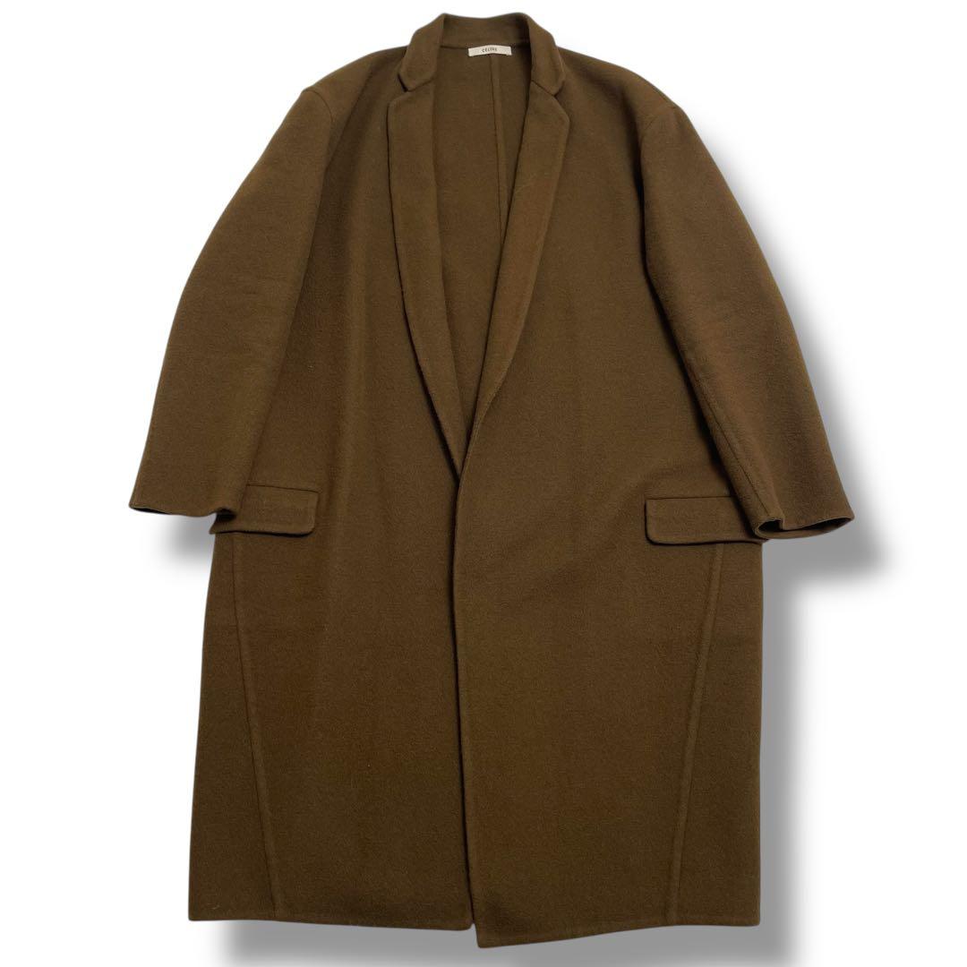 【カシミヤ100%】Celine エッグ クロンビー コート 34 フィービー期 CELINE - セリーヌ フィービー期 15AW エッグクロンビーコート 34