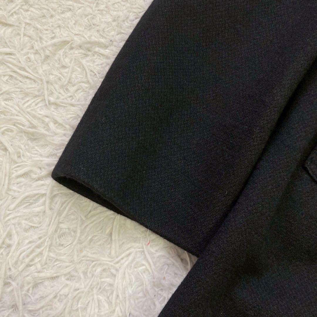 《美品》TAKEO KIKUCHI ミドル丈コート ブラック M ビジネス 大人