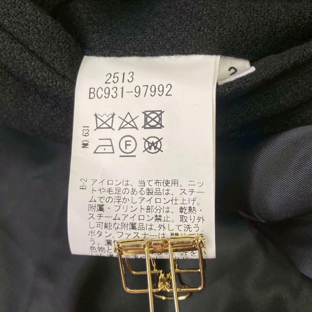 《美品》TAKEO KIKUCHI ミドル丈コート ブラック M ビジネス 大人