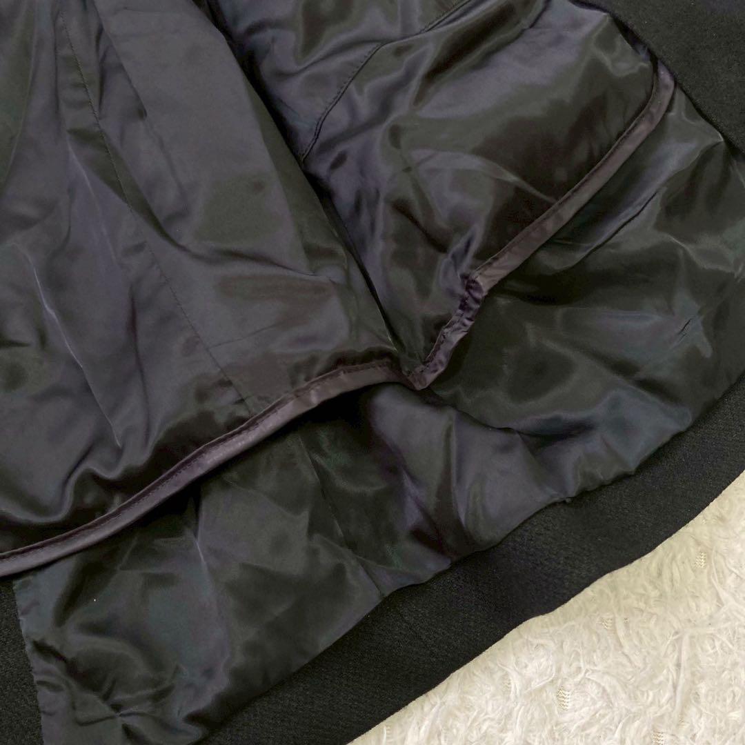 《美品》TAKEO KIKUCHI ミドル丈コート ブラック M ビジネス 大人