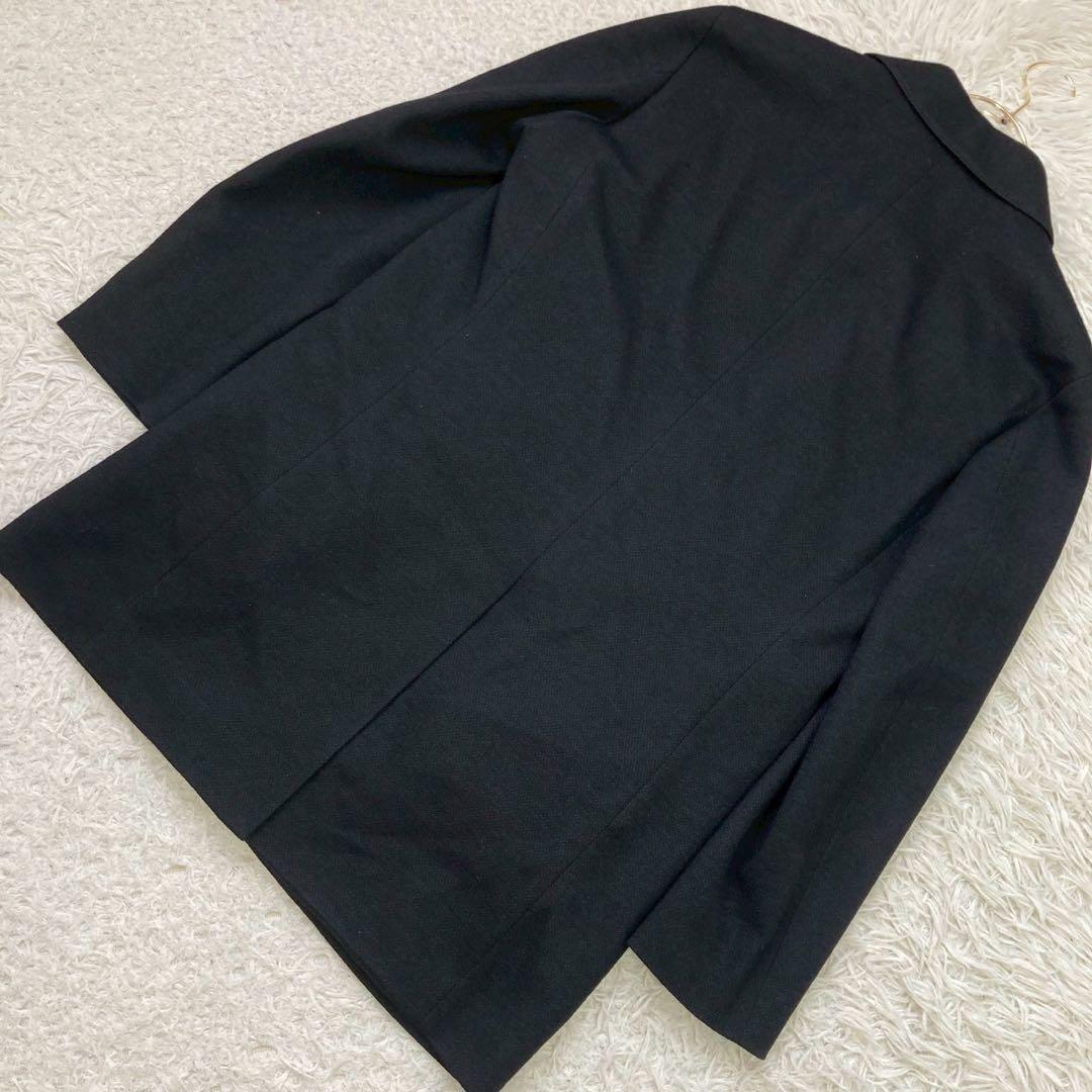 《美品》TAKEO KIKUCHI ミドル丈コート ブラック M ビジネス 大人