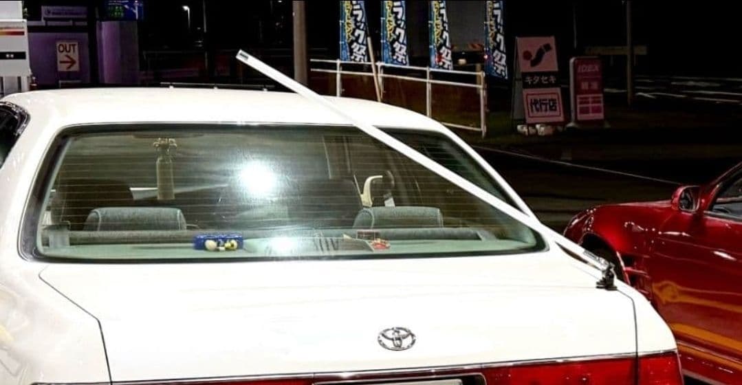 最新作！送料込！　VIPアンテナ1m白　本物　ジャンクションプロデュース