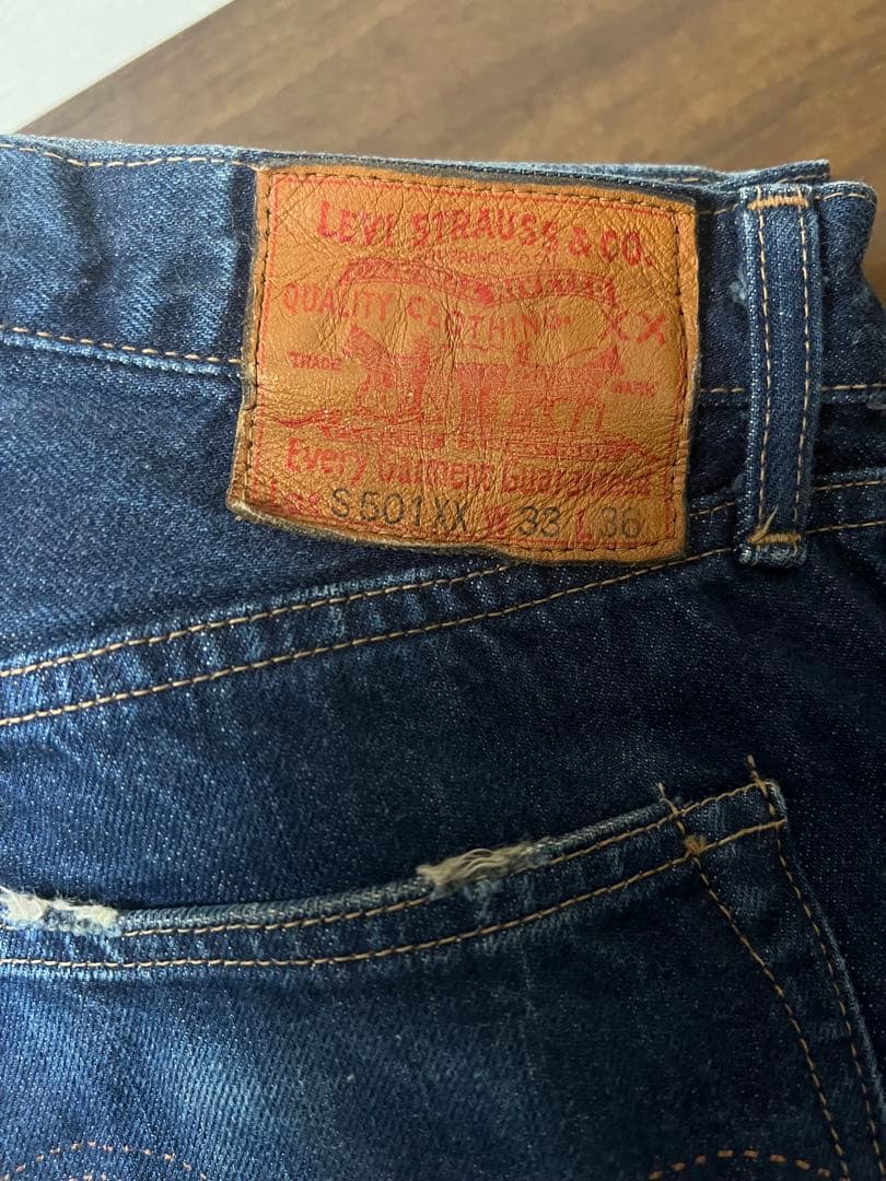 Levi's S501XX ストレートデニム W33 Levi's VINTAGE CLOTHING S501XX 1944復刻モデル ジーンズ リーバイス