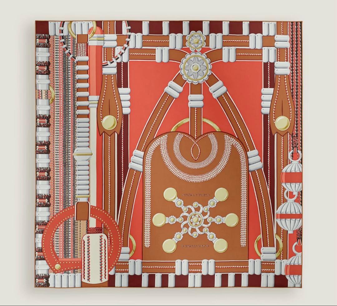 エルメス HERMES カレ 90 銀細工の花 スカーフ 定価88,000円 - メルカリ