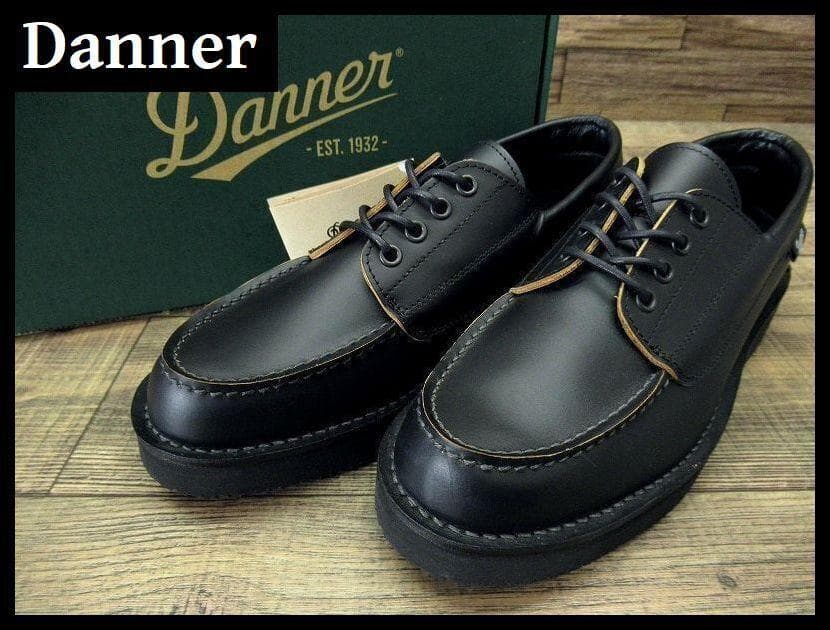 専用 ダナー ブローガン 茶芯 モカシン レザー シューズ 黒 27.0 ①