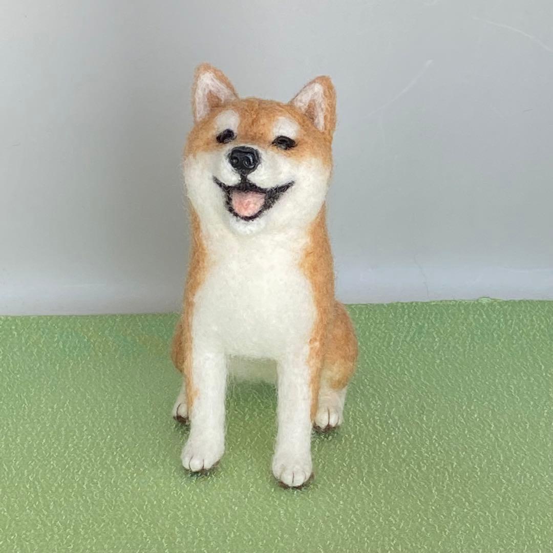 柴犬 羊毛フェルト ハンドメイド No.35 - メルカリ