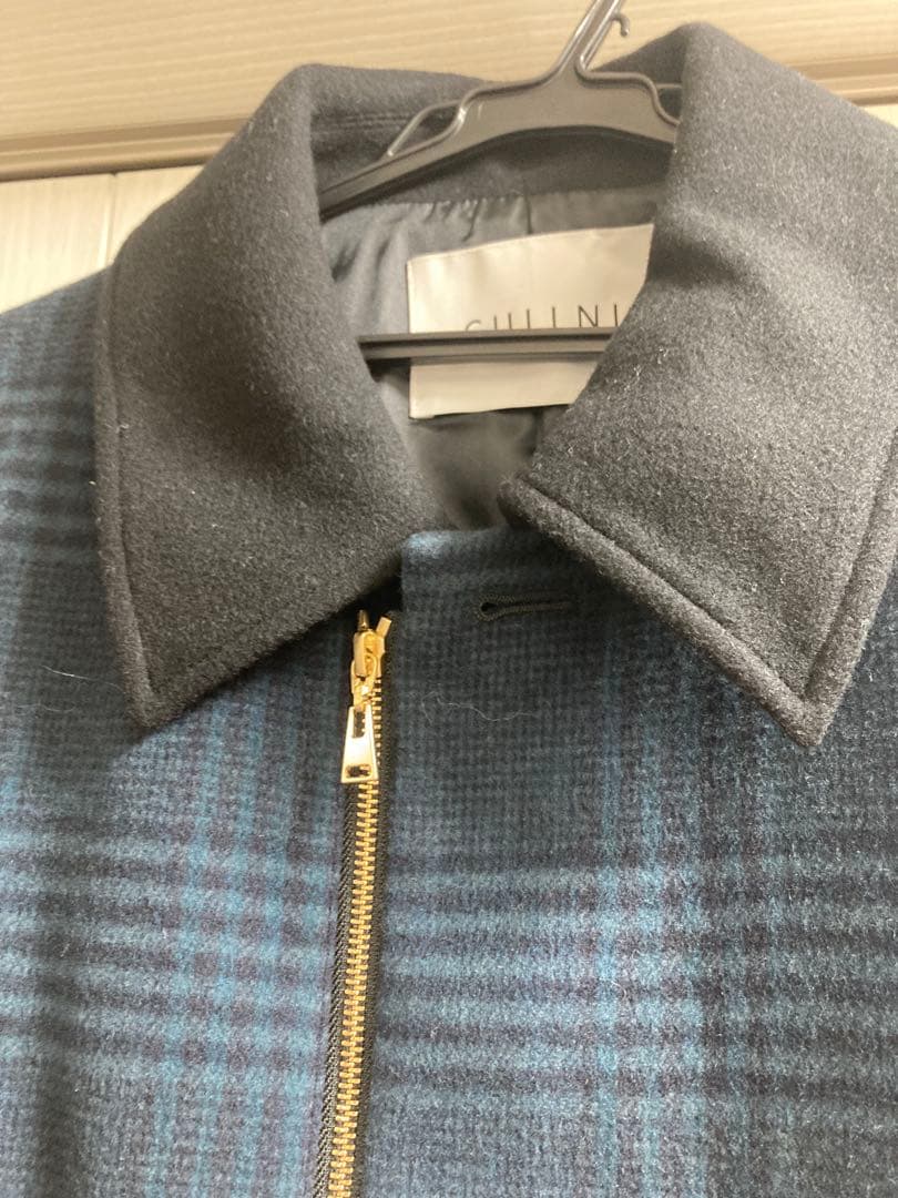クルニ 22AW studious別注 ZIP CHECK ステンカラーコート - メルカリ