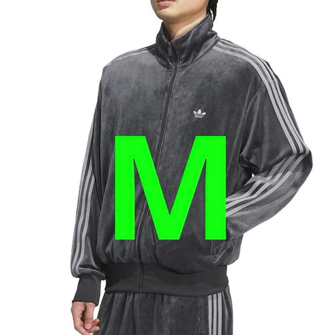新品 アディダス ファイヤーバード トラックトップ ベロア M ダークグレー adidas(アディダス)FB TT VELOUR / ファイヤーバード トラックトップ