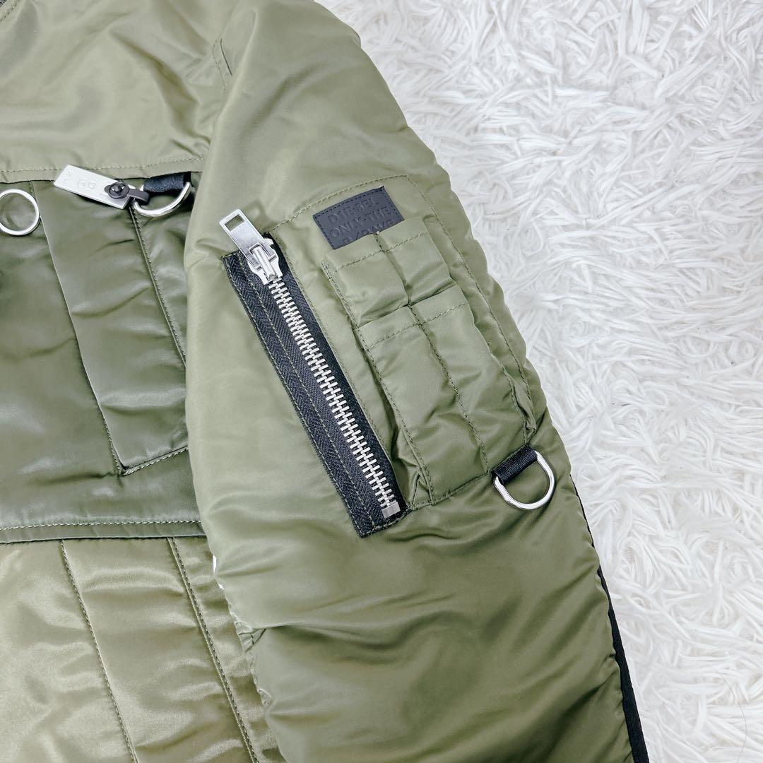 タグ付き 極美品 DIESEL MA-1 中綿 カーキS ~ M相当 ボンバーの通販