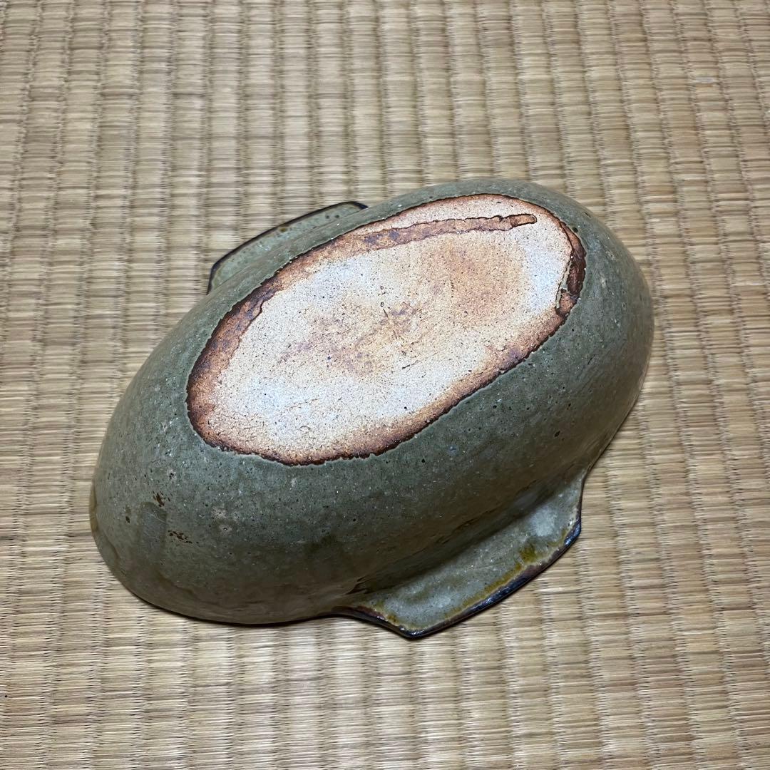 岩井窯山本教行黄釉掻落角皿新品未使用限定即完売釉薬貫入民藝出雲島根