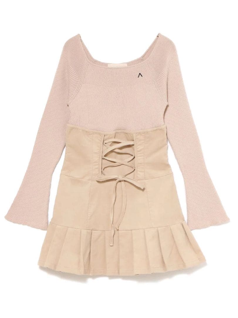 ワンピース High waist velour mini dress AM1633 Margie Velvet Mini Dress – SEROYA