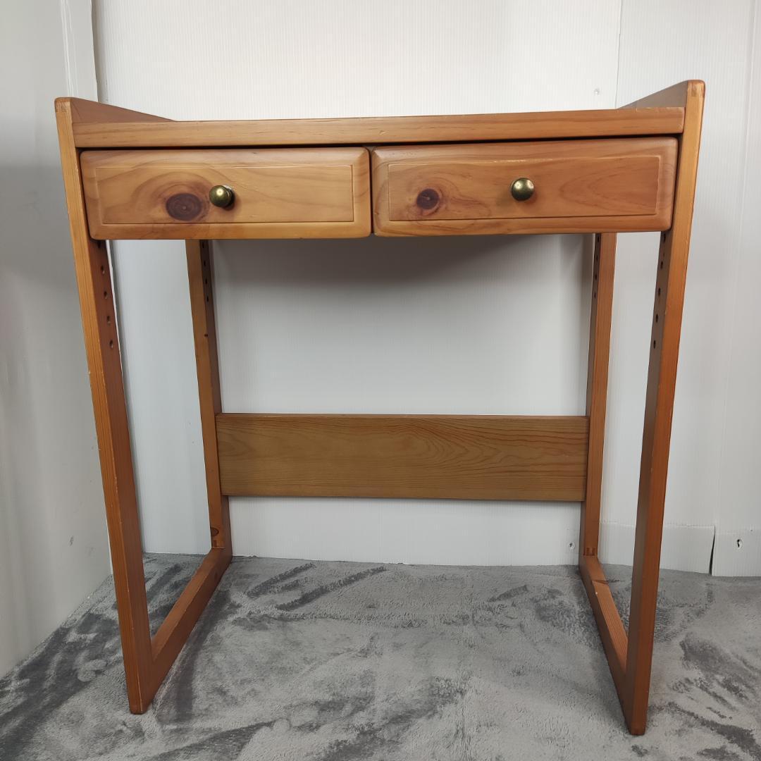 木製　高さ調整可能　学習机　作業台　ワークデスク　幅69 奥行44 高さ79 274002do90a_r.jpg