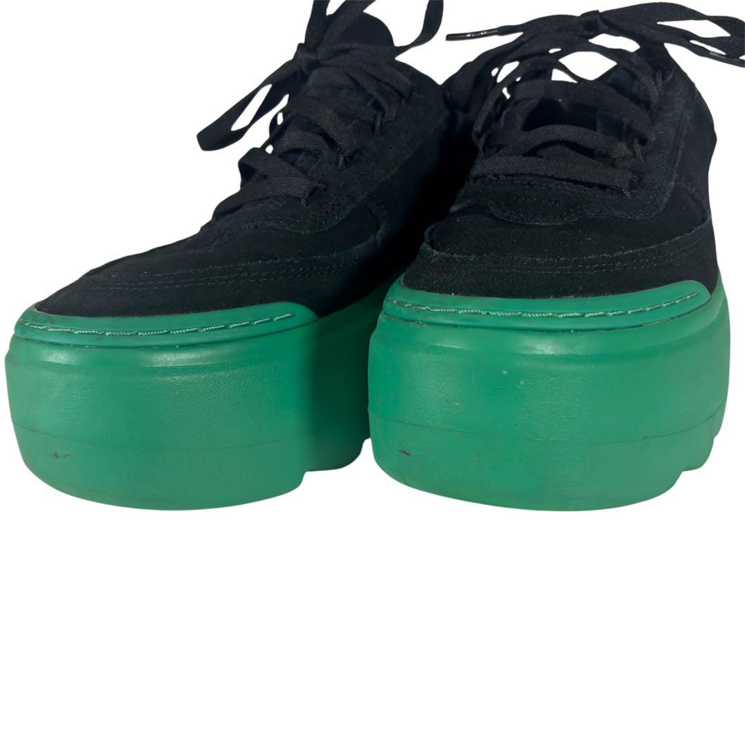UGG アグ マリンメガレース 厚底スニーカー 黒 緑 25.5cm メンズ