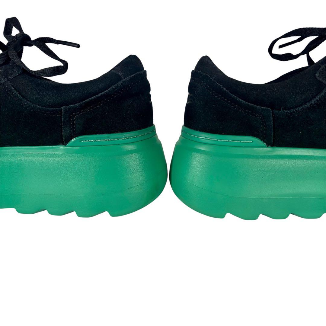 UGG アグ マリンメガレース 厚底スニーカー 黒 緑 25.5cm メンズ