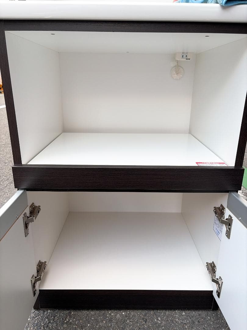 大阪京都限定 極美品 ニトリ レジューム 60 ダークブラウン 食器棚