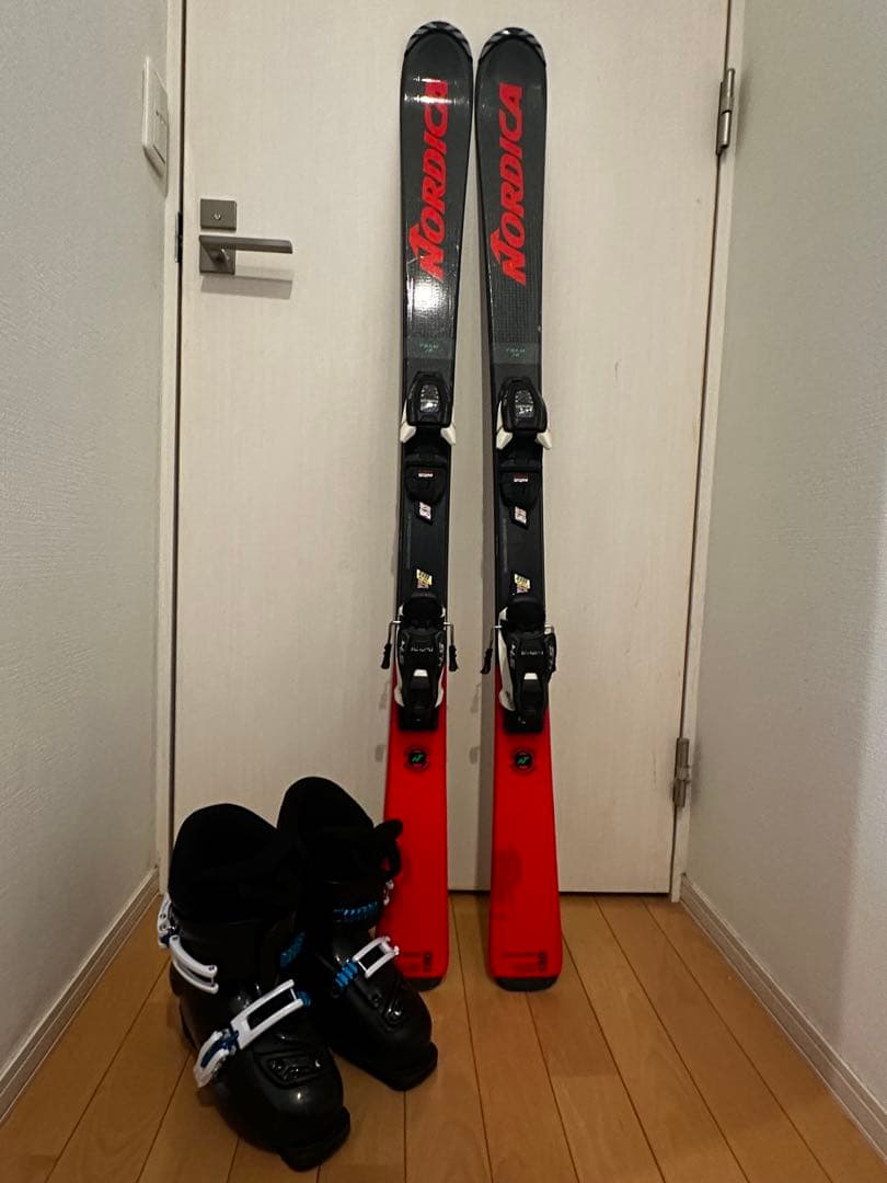 Nordica スキー板 130cm スキーブーツセットNordica スキー板 130cm