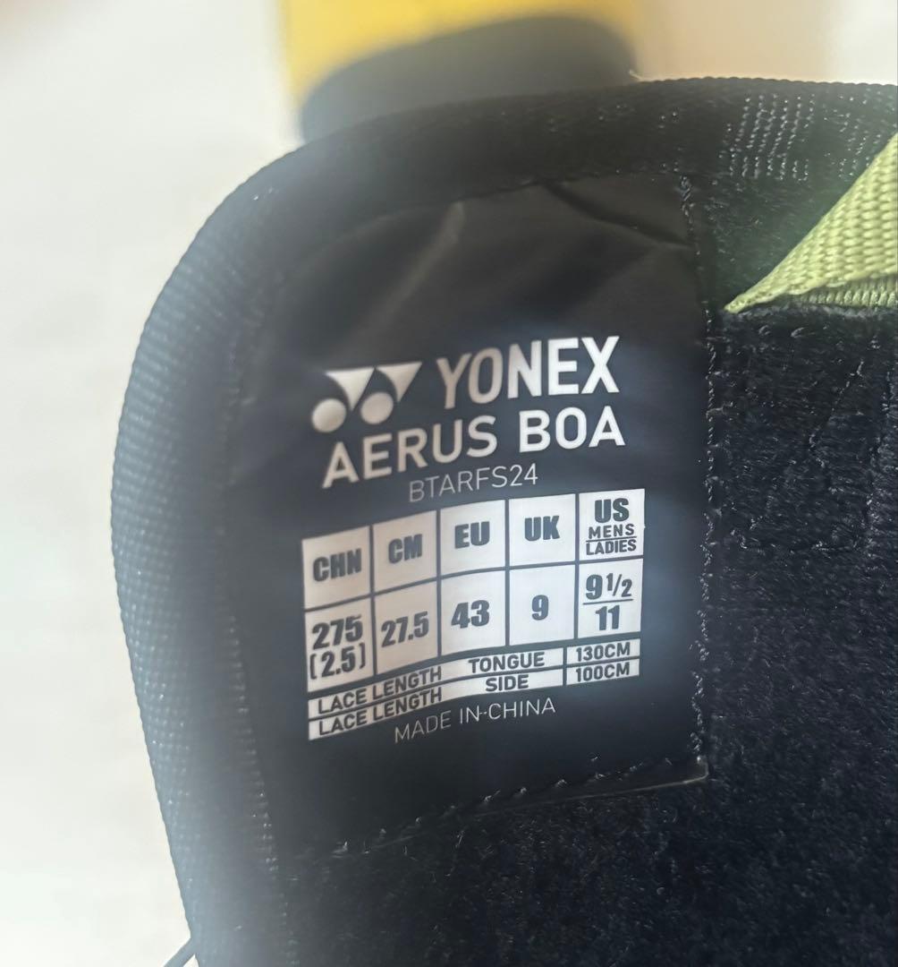 【使用回数2回】YONEX スノーボードブーツ AERUS 27.5cm