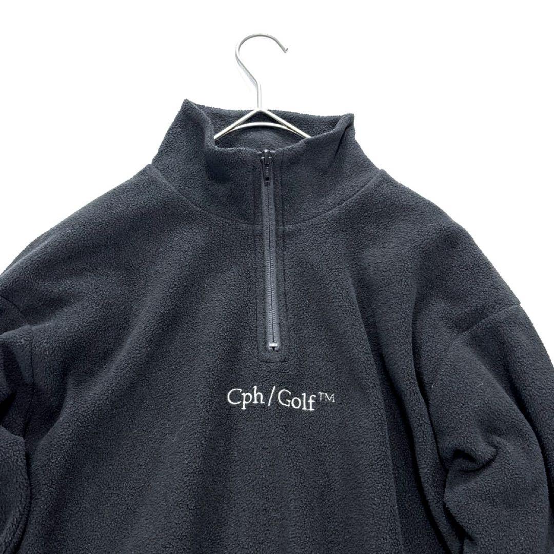 Cph/Golf キャプテンズヘルムゴルフ ハーフジップ フリース 黒 S