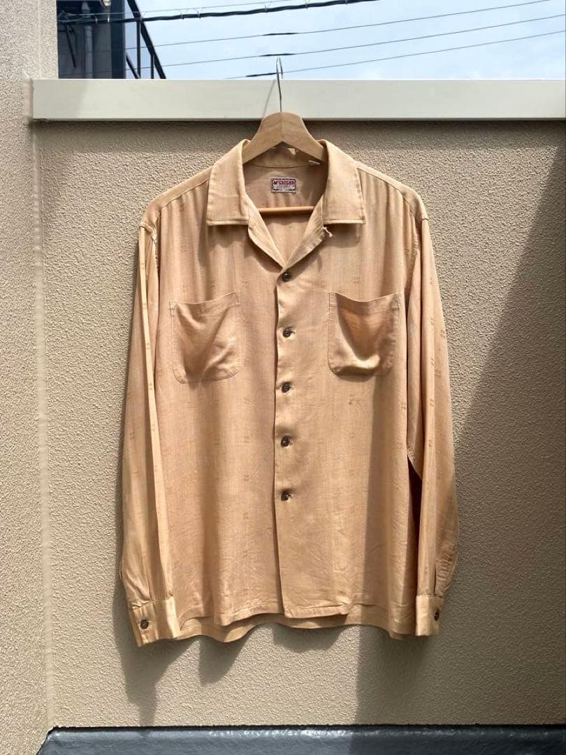 【最終値下げ】60s McGregor rayon shirt ピンクアトミック 最終値下げ】60s McGregor rayon shirt ピンクアトミック