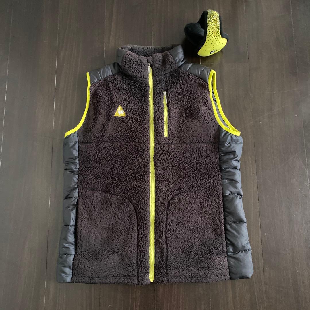 Le Coq Sportif ルコック ダウンベスト メンズ 防寒 耳当て付き - メルカリ