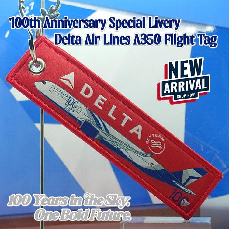 デルタ航空100周年記念特別塗装機 歴史をつなぐグレーのA350フライト