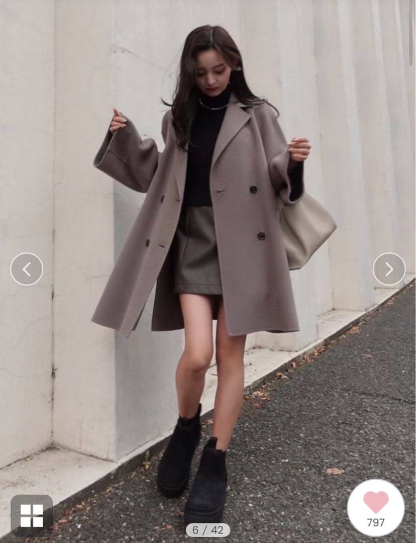 最終値下げ】SNIDEL＊リバーフレアコート❤︎ - メルカリ