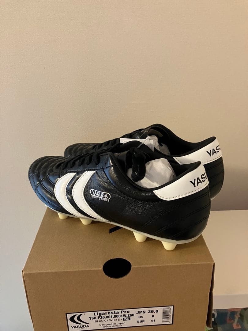 YASUDA Ligaresta Pro サッカーシューズ 26.0cm 黒白