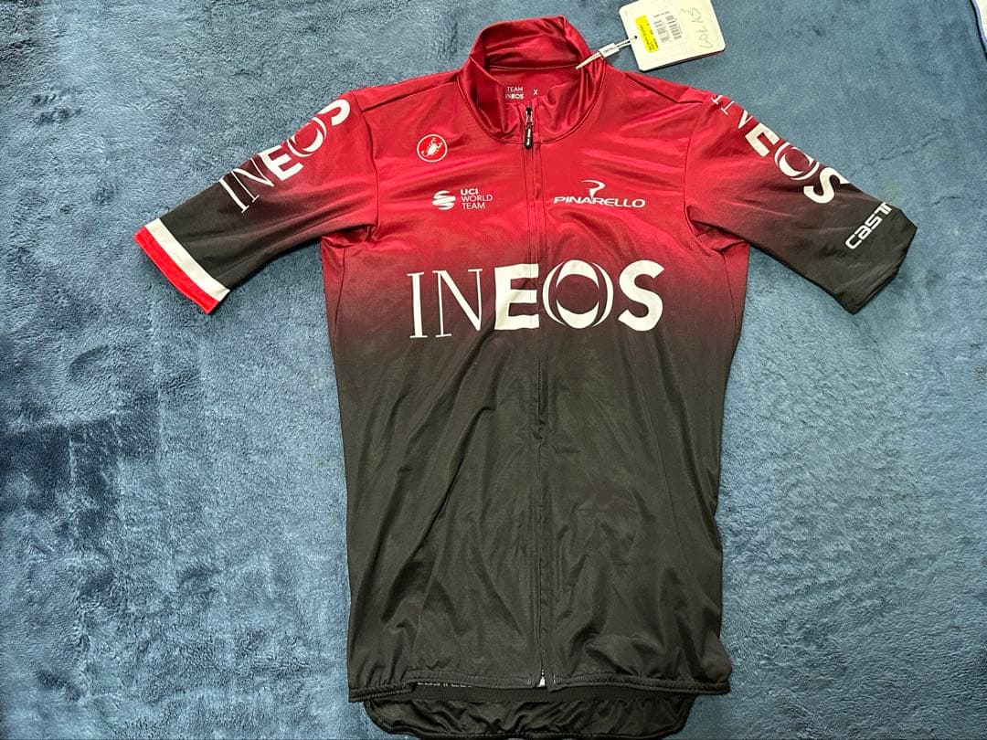 選手支給品チームイネオス　半袖ジャージ　チャンピオンバンド付　　カステリ　非売品 CASTELLI ( カステリ ) 半袖ジャージ INEOS COMPETIZIONE IG JSY
