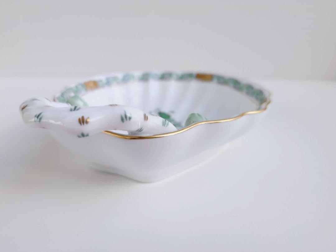 希少品✩ ヘレンド アポニー・グリーン シェルディッシュ - メルカリ