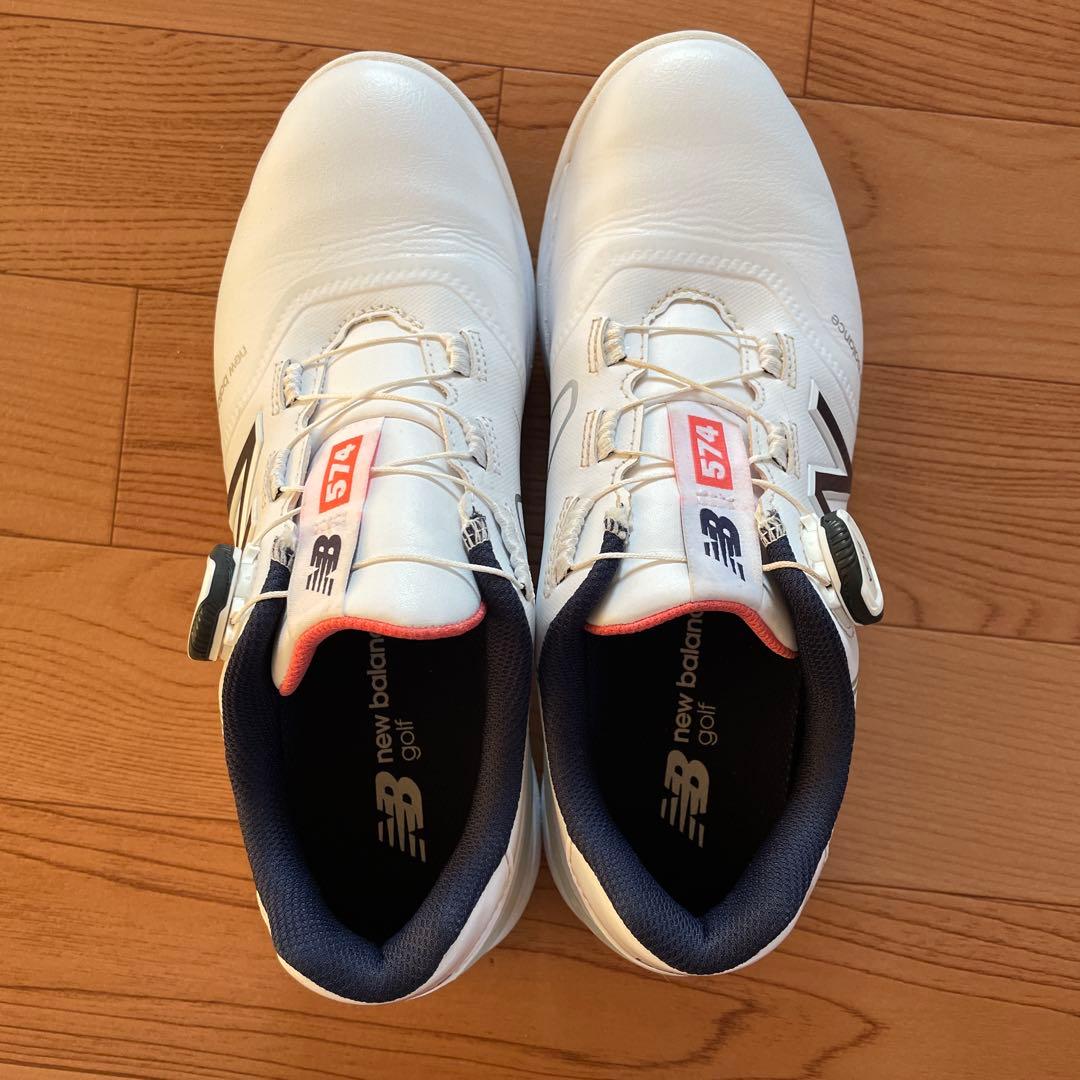 23.5cm New Balance 574 ゴルフシューズ BOAシステム