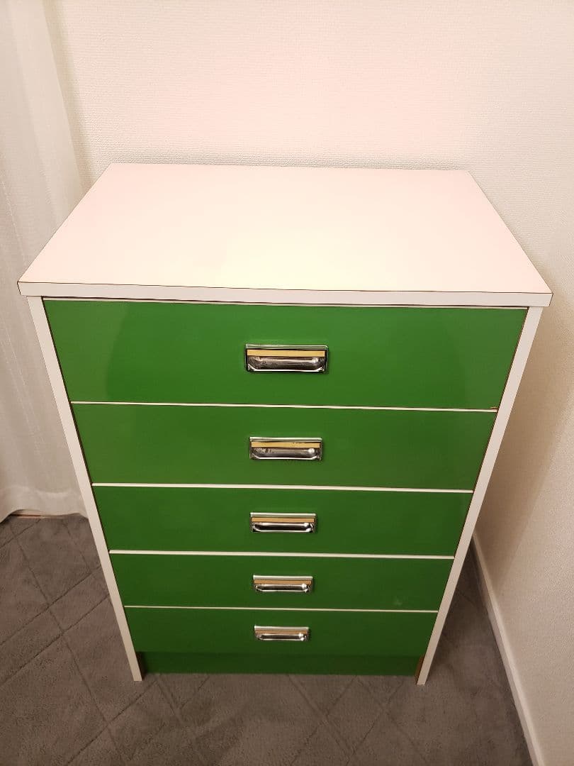 昭和レトロ 家具 レトロポップ グリーン 緑 チェスト タンス 収納棚