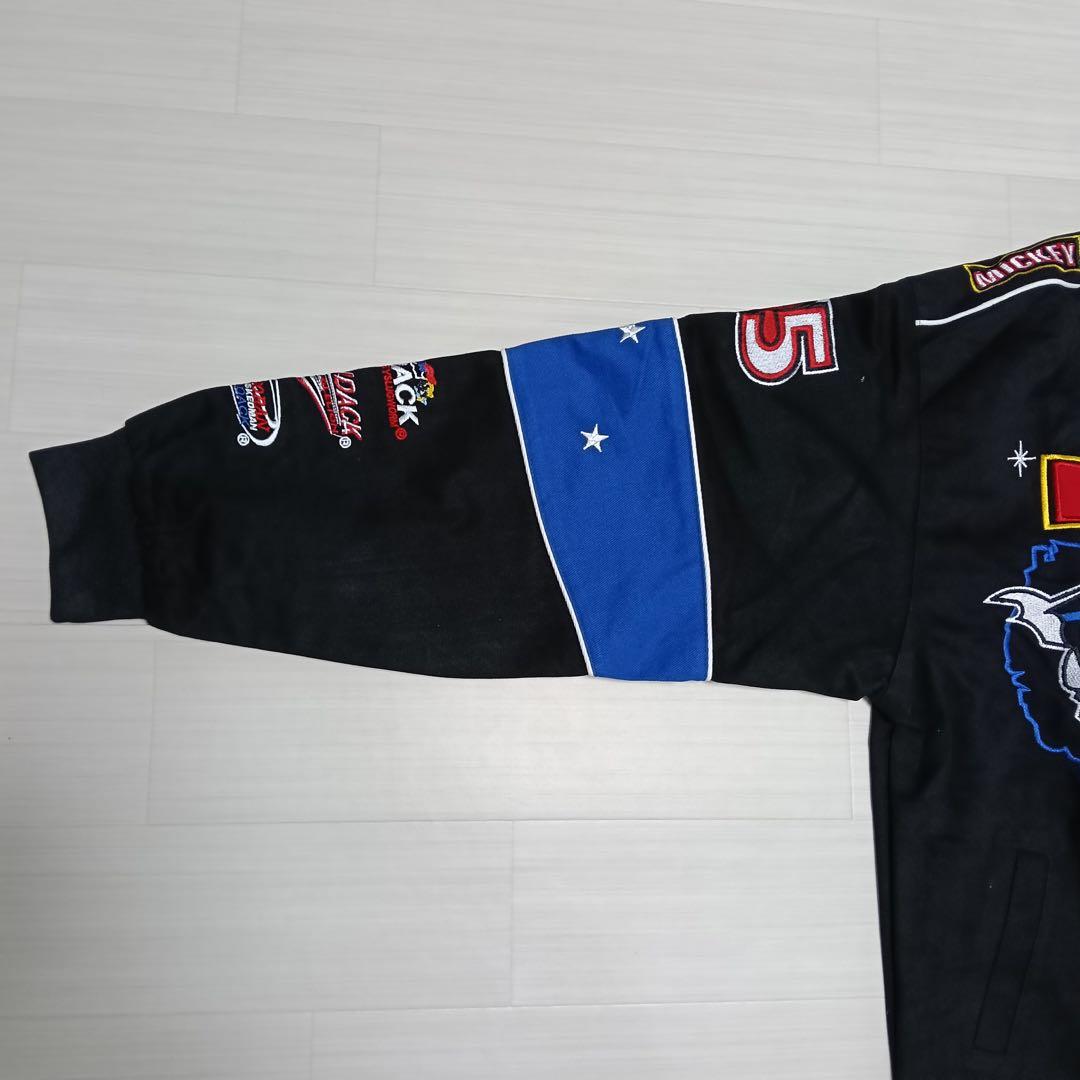 ミッキーマウス レーシングジャケット 刺繍 ワッペン ディズニー